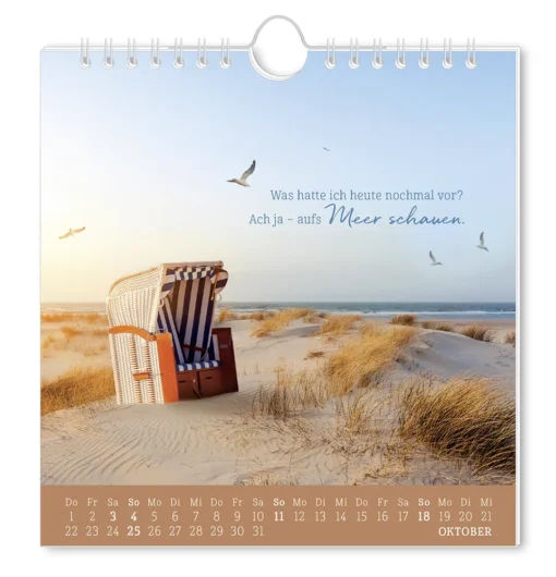 Postkartenkalender "Strandgut" 2026 – Grafik Werkstatt