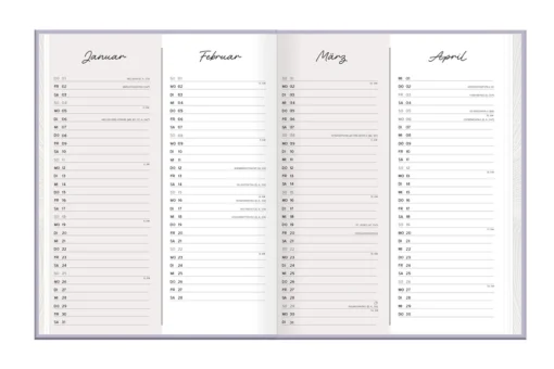 Terminplaner "Be you tiful" 2026 Lady Softcover – Grafik Werkstatt