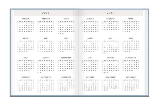 Terminplaner "Dankbarkeits-Planer" 2026 Lady Softcover – Grafik Werkstatt