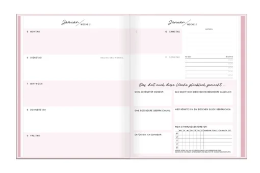 Terminplaner "Happiness-Planer" 2026 Lady Softcover – Grafik Werkstatt