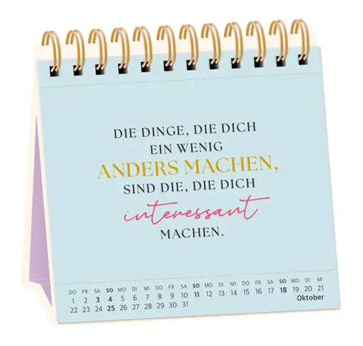 Tischkalender "Nimm dir Zeit" 2026 – Grafik Werkstatt