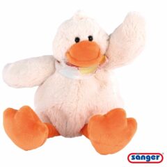 SÄNGER Kirschkernkissen "Ente Hilda", Plüschbezug 36 x 31 cm
