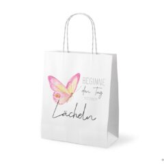 Geschenk für Dich - Geschenktüte "Beginne den Tag mit einem Lächeln" - Lovely Greetings