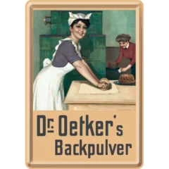 Nostalgic-Art Blechpostkarte Dr. Oetker - Bäckerin