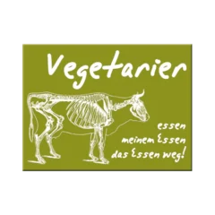 Nostalgic-Art Blechmagnet - Vegetarier