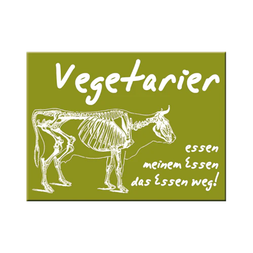 Nostalgic-Art Blechmagnet - Vegetarier