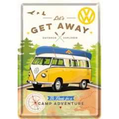 Nostalgic-Art Blechpostkarte VW Bulli - Get Away