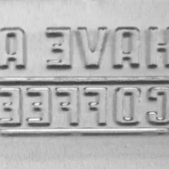 Nostalgic-Art Blechdose - Coffee, im Detail die Prägung