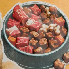 Nostalgic-Art XL Blechdose Dog Food, Prägung im Detail