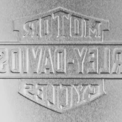 Nostalgic-Art Blechdose Harley-Davidson, Flach, Prägung von Innen