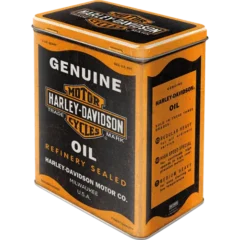 Nostalgic-Art Blechdose - Harley Davidson Genuine Oil, Vorderseite