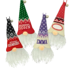 Leuchtender Weihnachtswichtel mit Name & allgemeinen Titeln