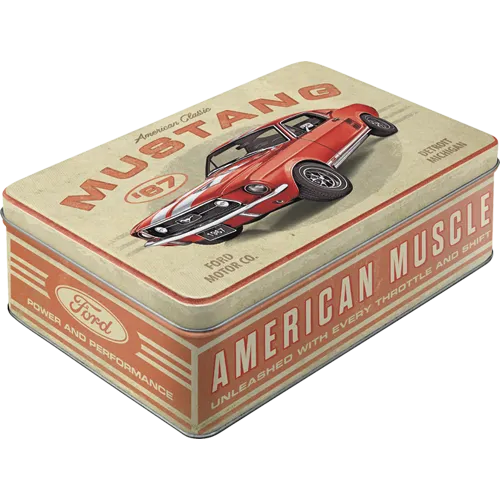 Nostalgic-Art Blechdose Ford Mustang, Flach