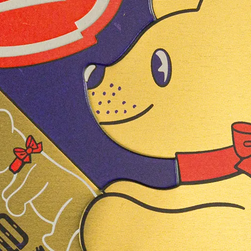 Nostalgic-Art Blechdose Goldbären Vintage, Flach - Prägung im Detail