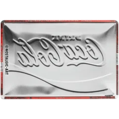 Nostalgic-Art Blechschild Coca Cola - Red Wave, 20x30 cm, Rückseite