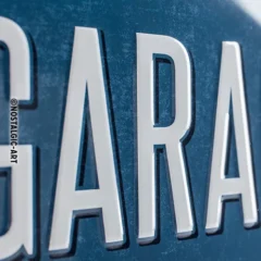 Nostalgic-Art Blechschild VW Garage, 20x30 cm, Prägung im Detail