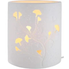 Tischleuchte "Ginkgo" aus Porzellan