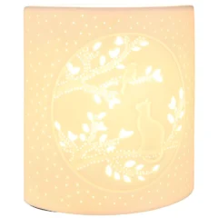 Tischleuchte "Katze" aus Porzellan