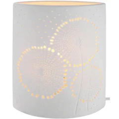 Tischleuchte "Pusteblume" aus Porzellan