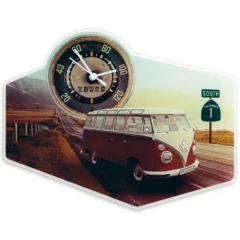 VW T1 Bus Wanduhr "Highway"