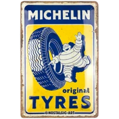 Nostalgic-Art Blechschild Michelin Tyres, 20x30 cm