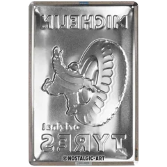 Nostalgic-Art Blechschild Michelin Tyres, 20x30 cm, Rückseite
