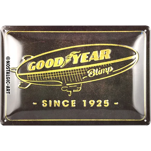 Nostalgic-Art Blechschild Goodyear Blimp, 20x30 cm