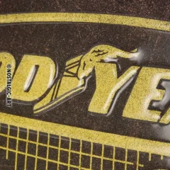 Nostalgic-Art Blechschild Goodyear Blimp, 20x30 cm, Prägung im Detail