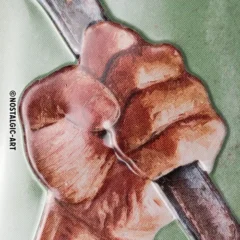 Nostalgic-Art Blechschild Handwerker Stundenlohn, 20x30 cm, Prägung im Detail