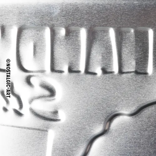 Nostalgic-Art Blechschild Handwerker Stundenlohn, 20x30 cm, Prägung von der Rückseite