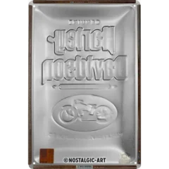 Nostalgic-Art Blechschild Harley-Davidson Genuine Motorcycles, 20x30 cm, RÜckseite