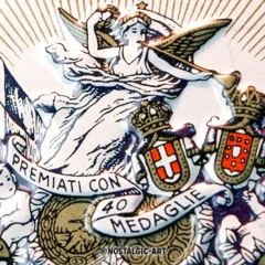 Nostalgic-Art Blechschild Martini Bianco Vermouth, 20x30 cm, Prägung im Detail