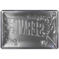 Nostalgic-Art Blechschild Papas Service, 20x30 cm, Rückseite