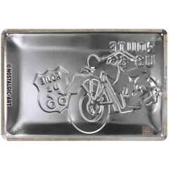 Nostalgic-Art Blechschild Route 66 Map, 20x30 cm, Rückseite