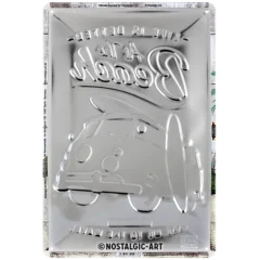 Nostalgic-Art Blechschild VW Bulli Beach, 20x30 cm, Rückseite