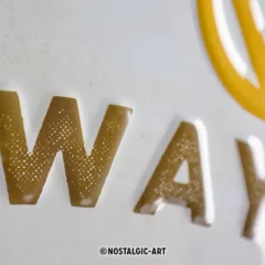 Nostalgic-Art Blechschild VW Bulli Get Away, 30x40 cm, Prägung im Detail