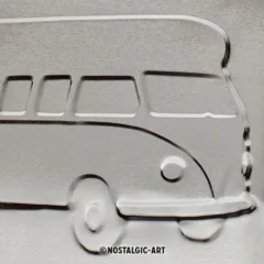 Nostalgic-Art Blechschild VW Bulli Get Away, 30x40 cm, Prägung von der Rückseite aus