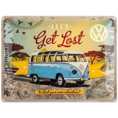 Nostalgic-Art Blechschild VW Bulli Get Lost, 30x40 cm