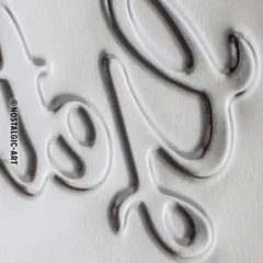 Nostalgic-Art Blechschild VW Bulli Get Lost, 30x40 cm, Prägung von der Rückseite aus