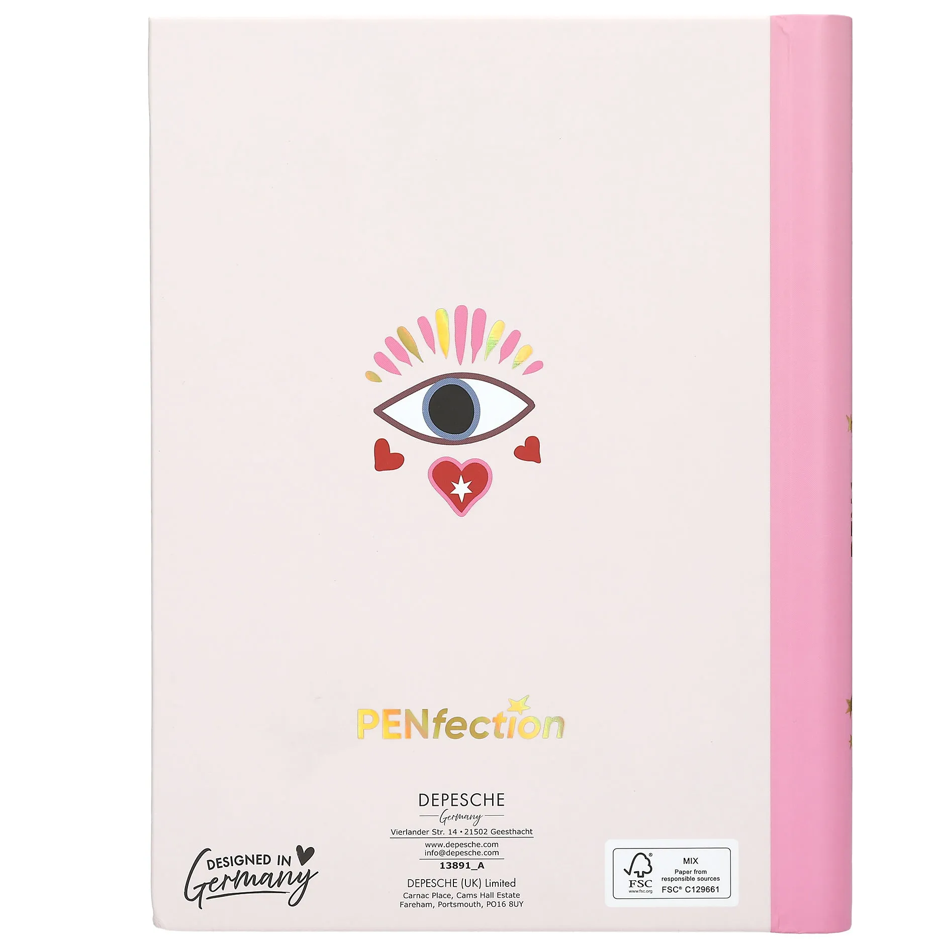 PENfection Notizbuch "Allover" mit Stifteset