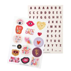 PENfection Sticker Set – bunte Designs und Buchstaben