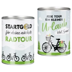 Spardose "Fahrradliebe" mit Spruch