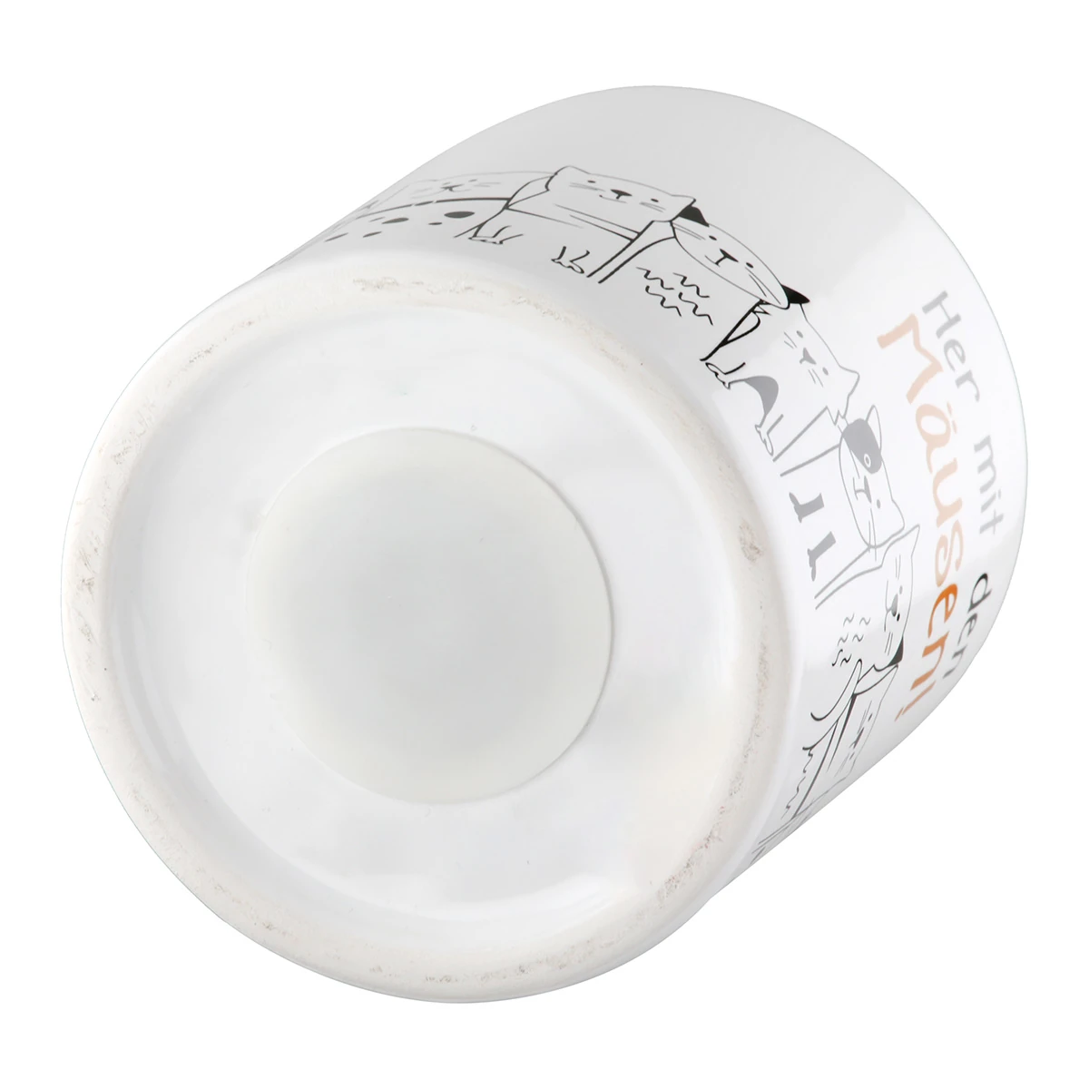 Spardose "Katzenbande" mit Spruch