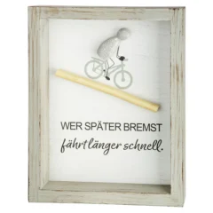 Steinbild „Fahrradliebe“ mit Spruch