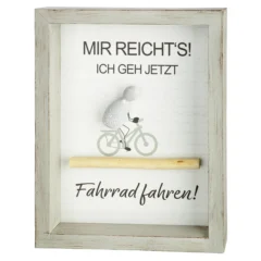 Steinbild „Fahrradliebe“ mit Spruch