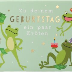 Geschenkbox mit Musik "Kröten"