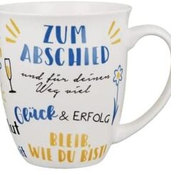 Jumbotasse "Zum Abschied"