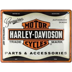 Nostalgic-Art Blechschild Harley-Davidson Parts & Accessories, 30 x 40 cm