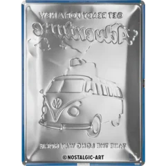 Nostalgic-Art Blechschild VW Bulli Ready for a new Adventure, 30×40 cm