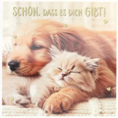 3D Musikkarte "Schön, dass es dich gibt!"